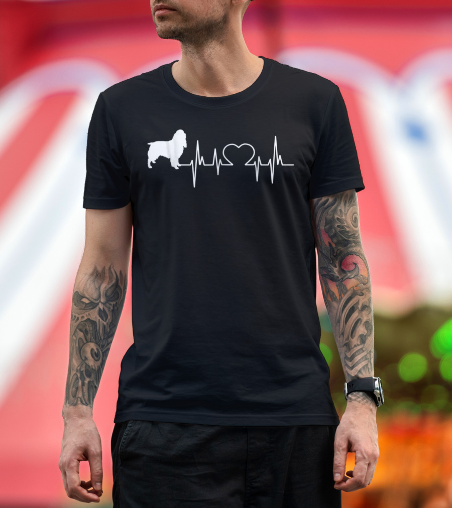 English Springer Spaniel Heartbeat Love T-Shirt