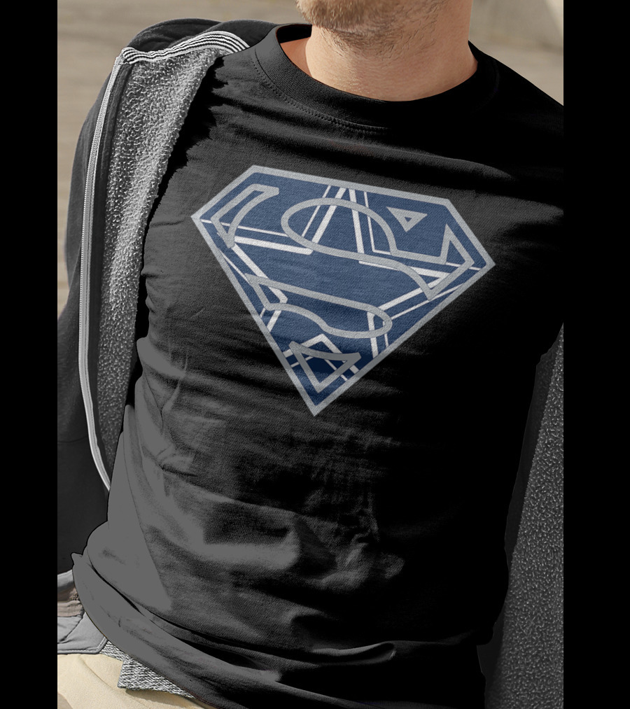 Father's Day Superman Cowboy Football Dallas Fans T-Shirt