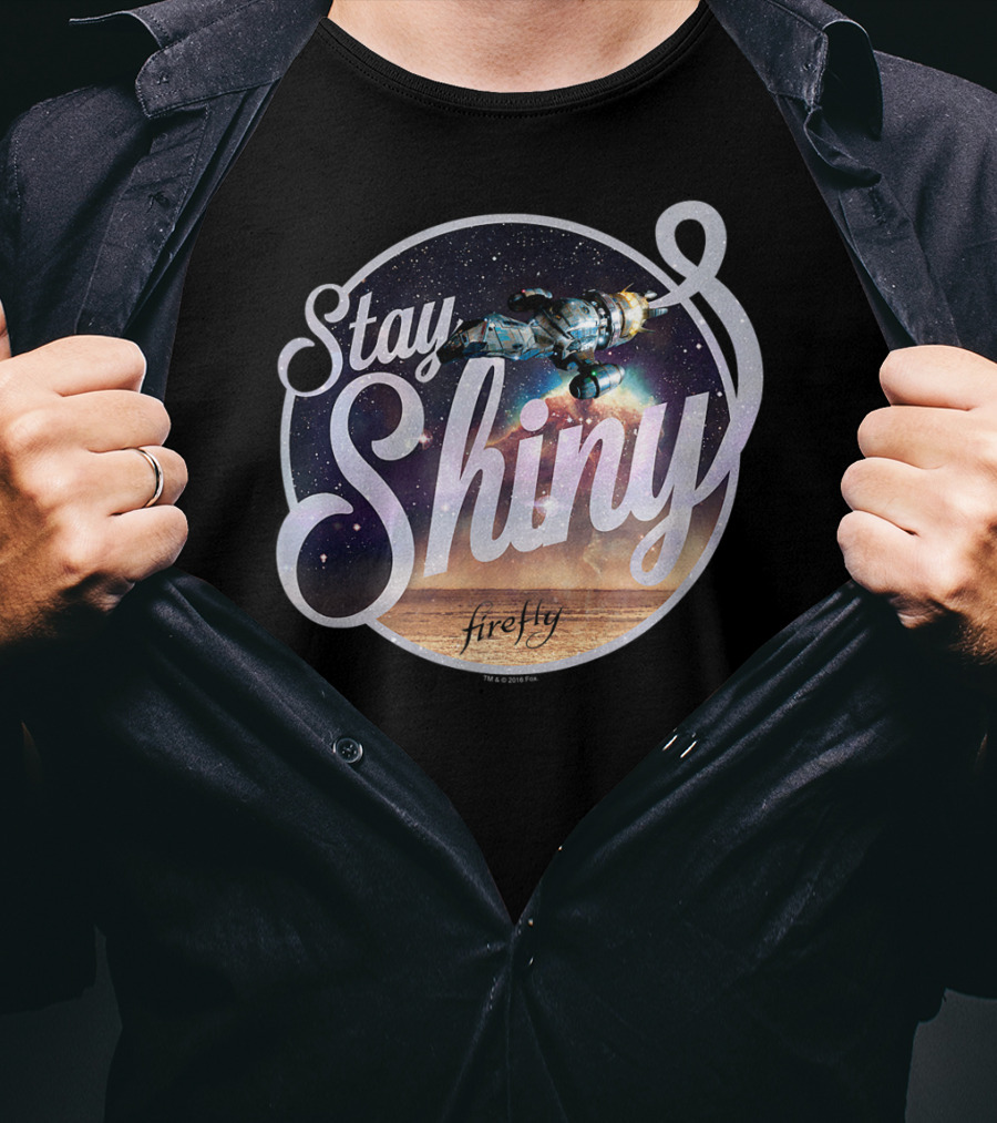 Stay Shiny Firefly Spaceship Galaxy T-Shirt