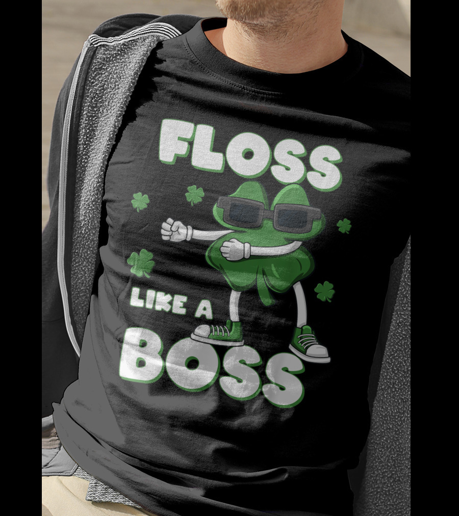 Floss Like A Boss Shamrock Shades Dance T-Shirt