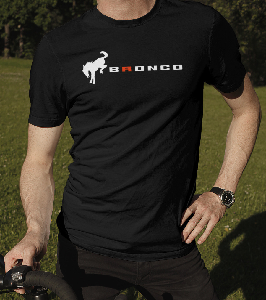 Bronco Logo With Bucking Horse T-Shirt