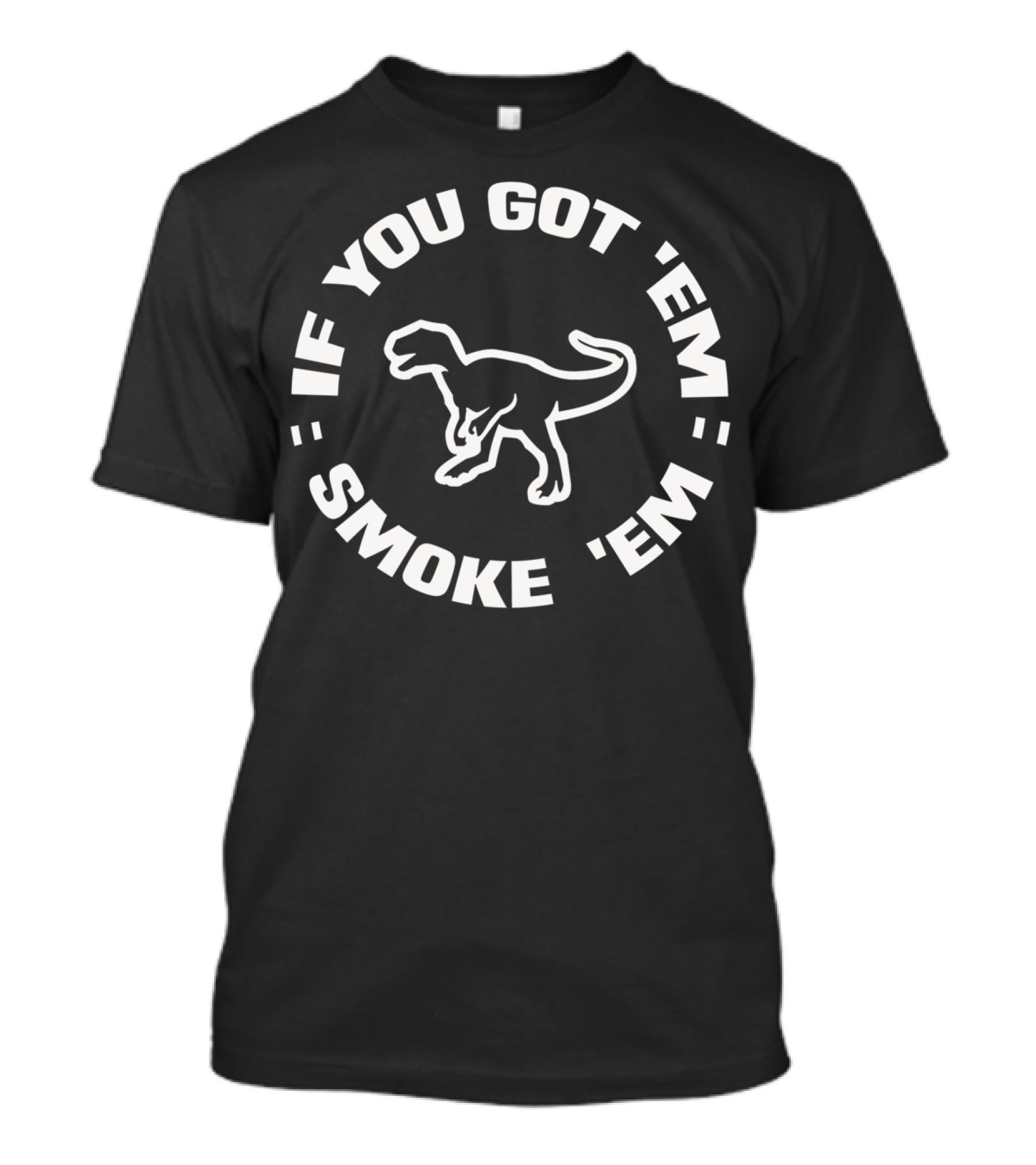 If You Got 'Em Smoke 'Em Bbq Smoker Dino Pitmaster Dad T-Shirt