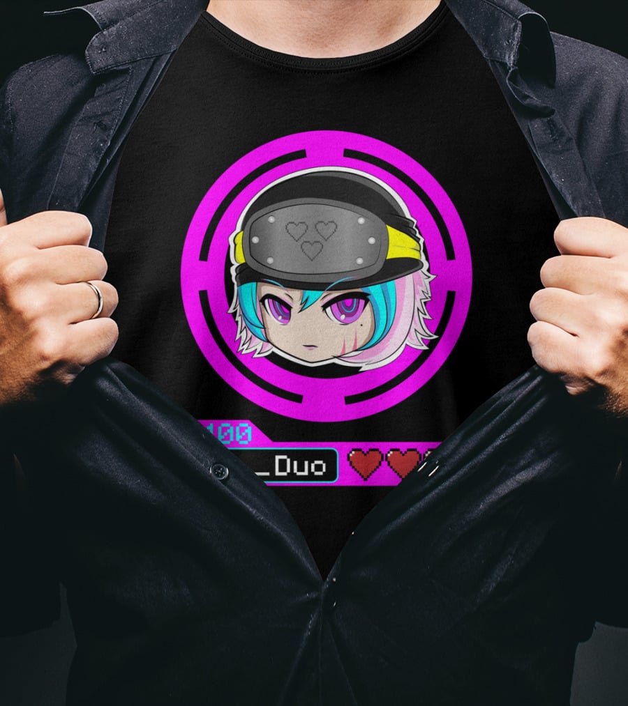 Lvl 100 His Duo Gamer Couples Hearts T-Shirt