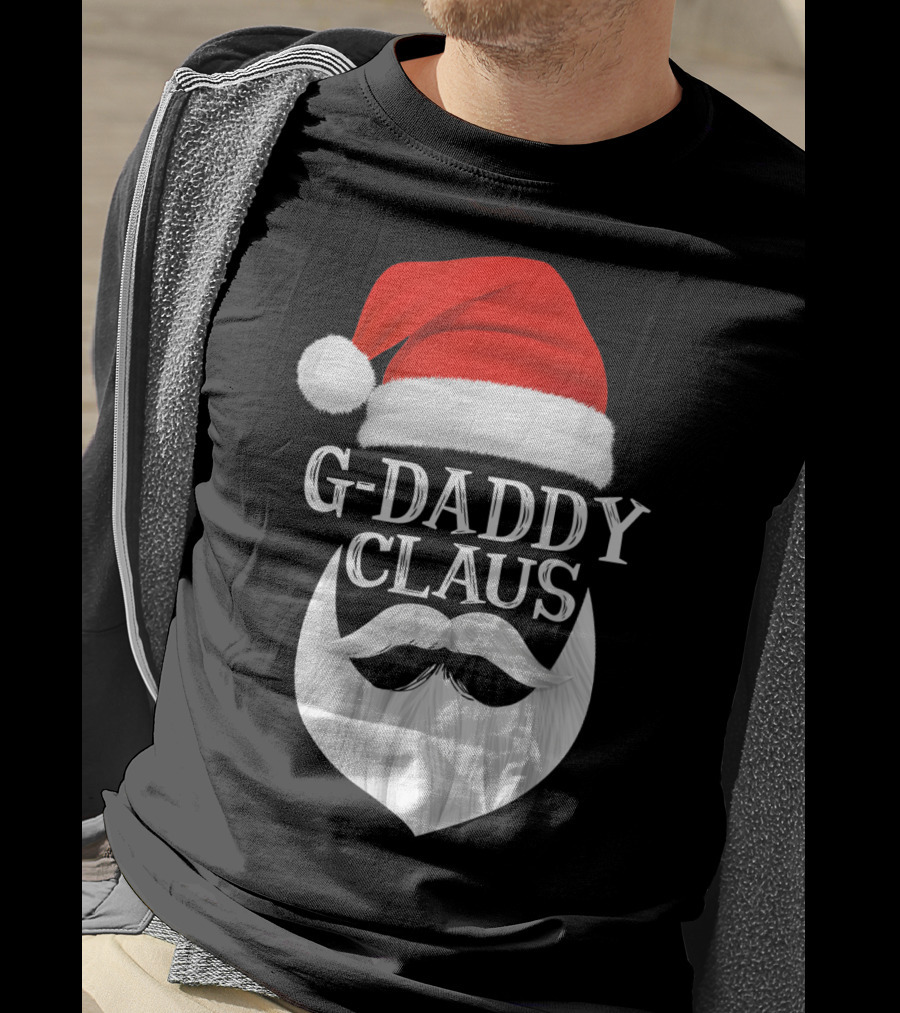 G-Daddy Claus Christmas Beard Santa Hat T-Shirt