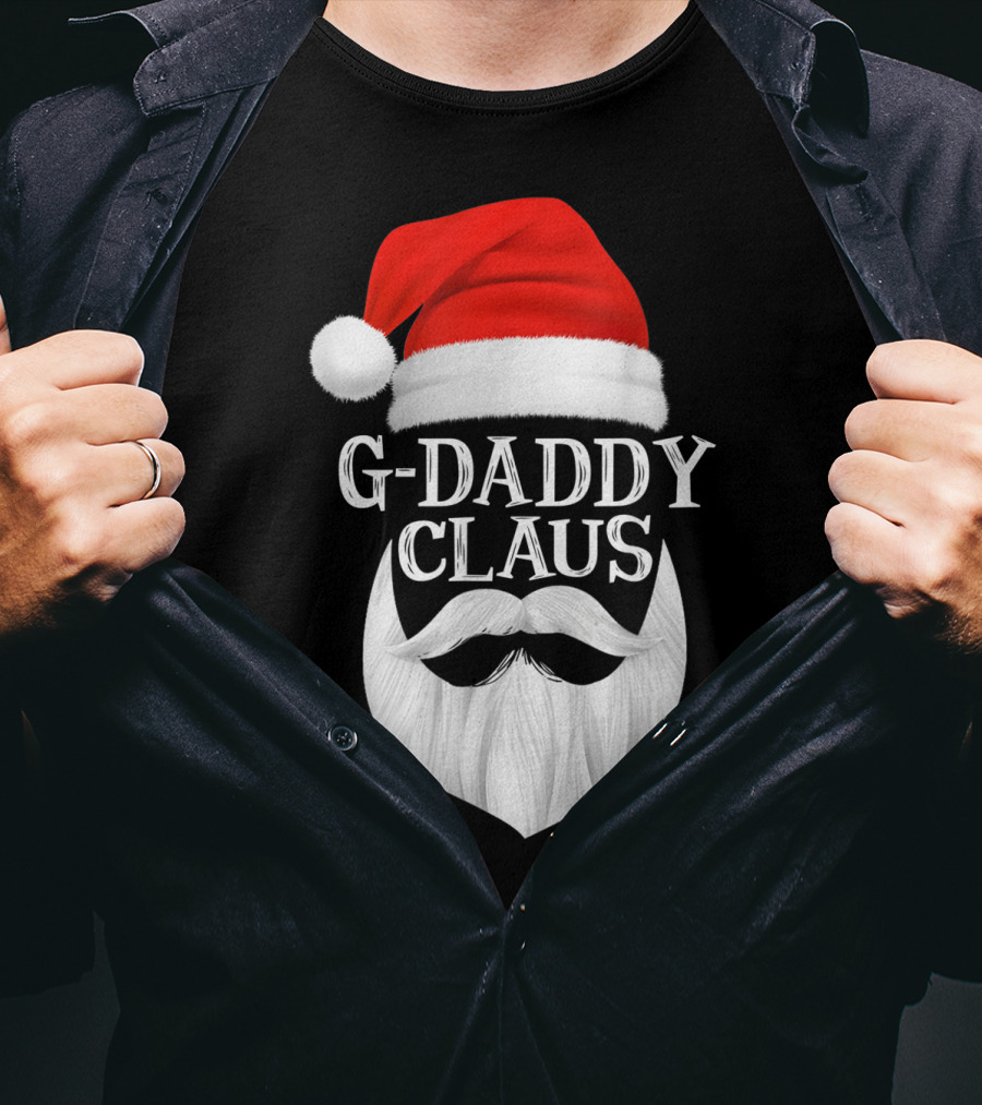 G-Daddy Claus Christmas Beard Santa Hat T-Shirt