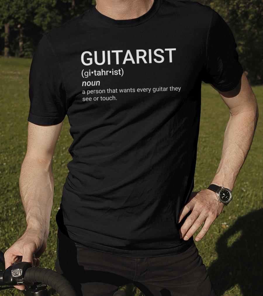 Guitarist Definition Funny Gift For Guitar Player Music Lover T-Shirt