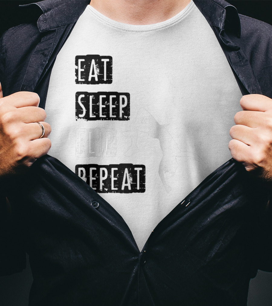 Gymnastics Eat Sleep Flip Repeat Gymnast T-Shirt