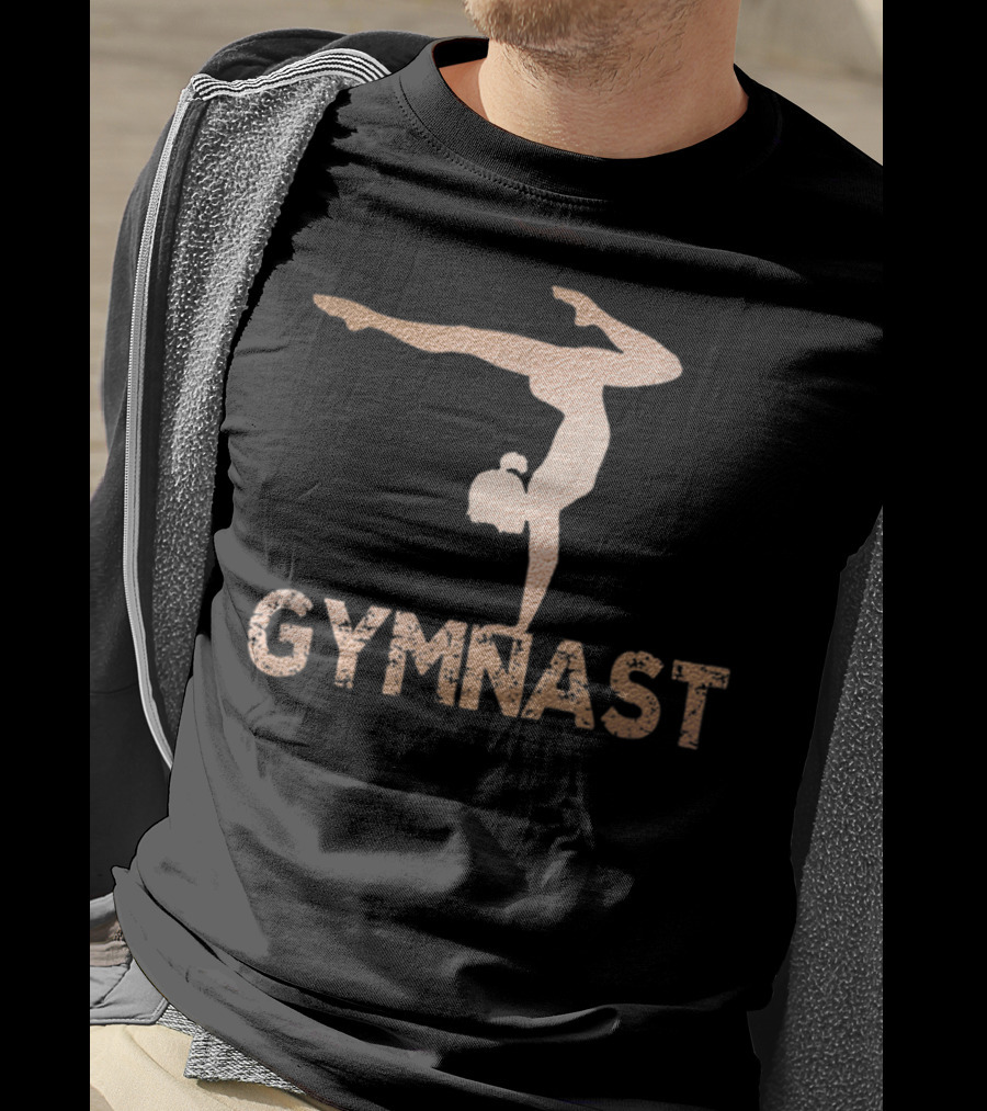 Gymnastics Women Girls Rose Gold Handstand Pose T-Shirt