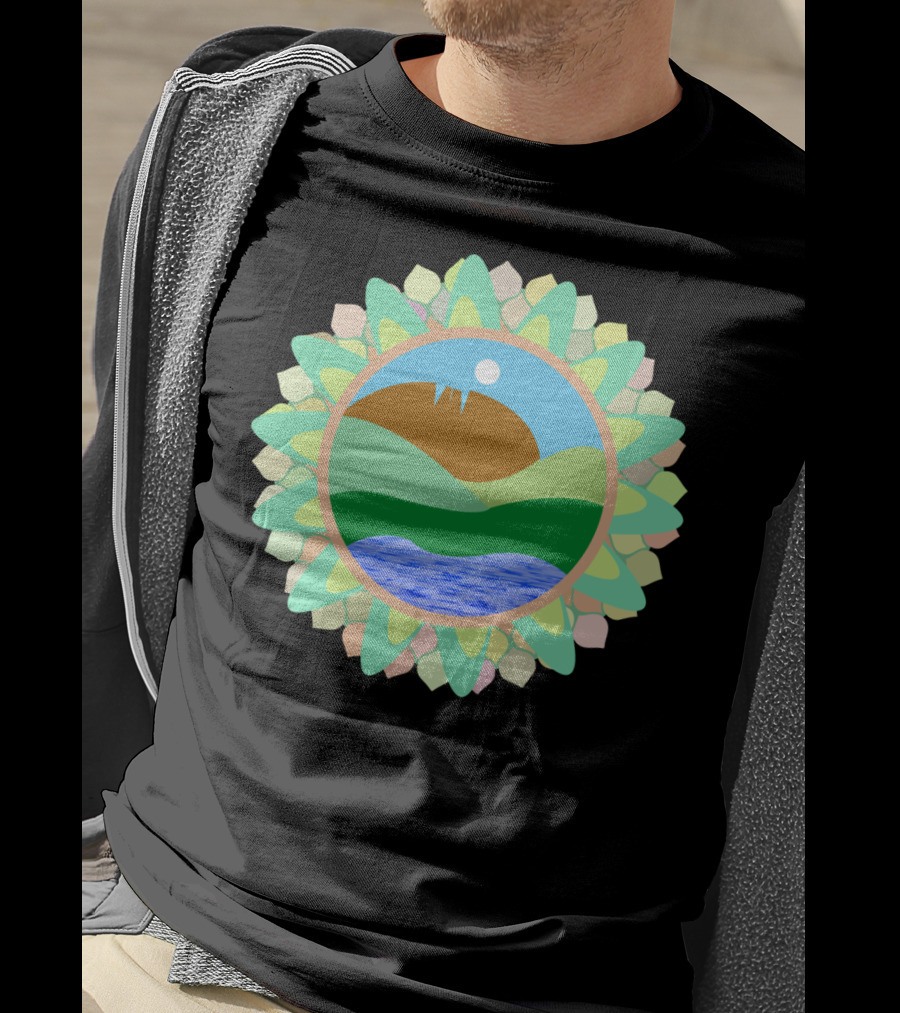 Horsetooth Rock Fort Collins Colorado Co Scenic Mountain Lake Sunburst T-Shirt