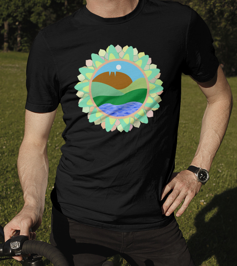 Horsetooth Rock Fort Collins Colorado Co Scenic Mountain Lake Sunburst T-Shirt