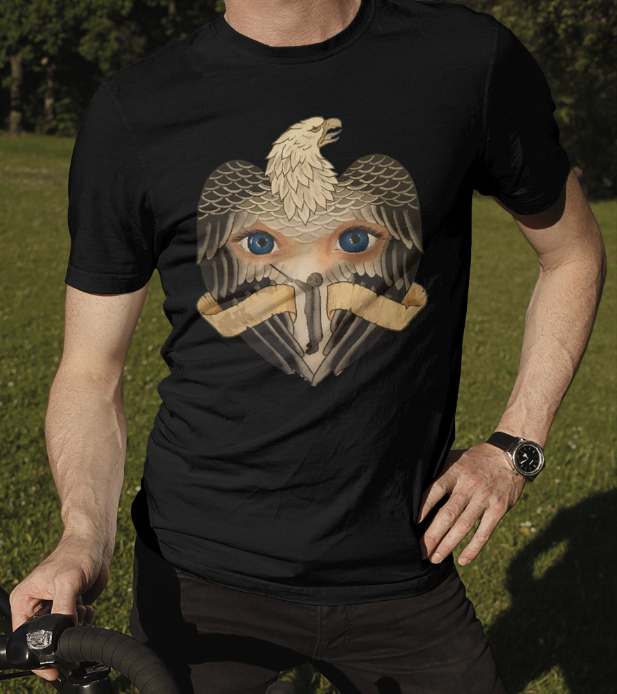 Eagle Heart With Eyes Magician Man T-Shirt