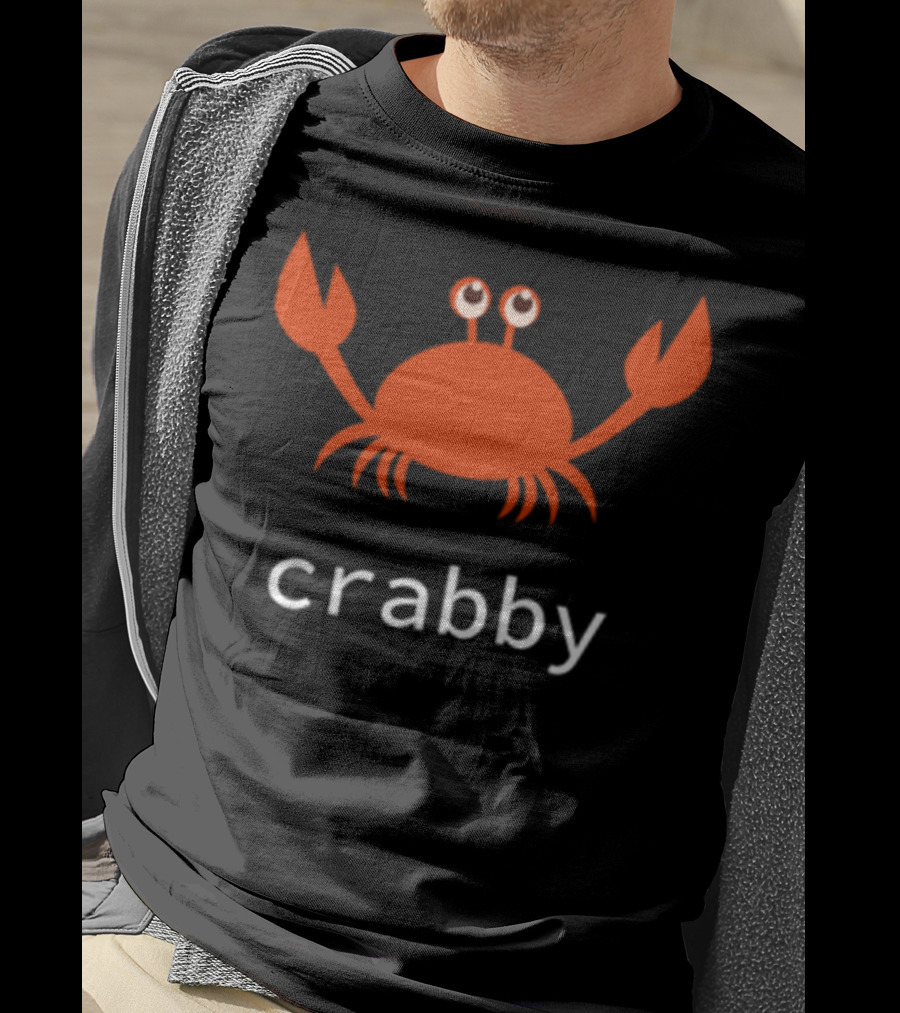 Crabby Red Crab With Googly Eyes T-Shirt