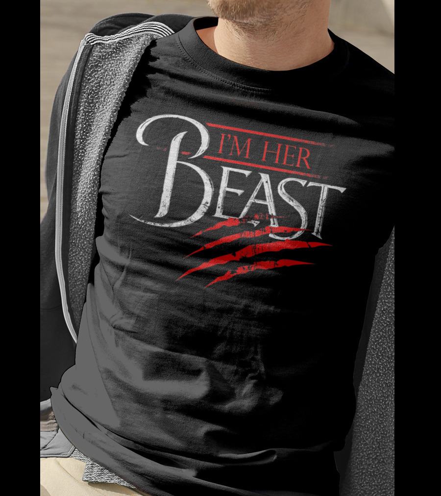 I'm Her Beast Red Claw Marks T-Shirt