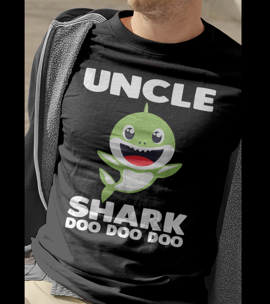 UNCLE SHARK DOO DOO DOO Baby Shark Song Inspired T-Shirt