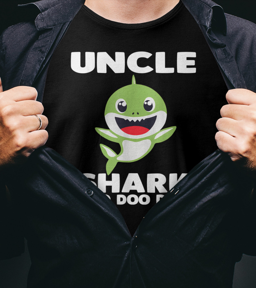 UNCLE SHARK DOO DOO DOO Baby Shark Song Inspired T-Shirt