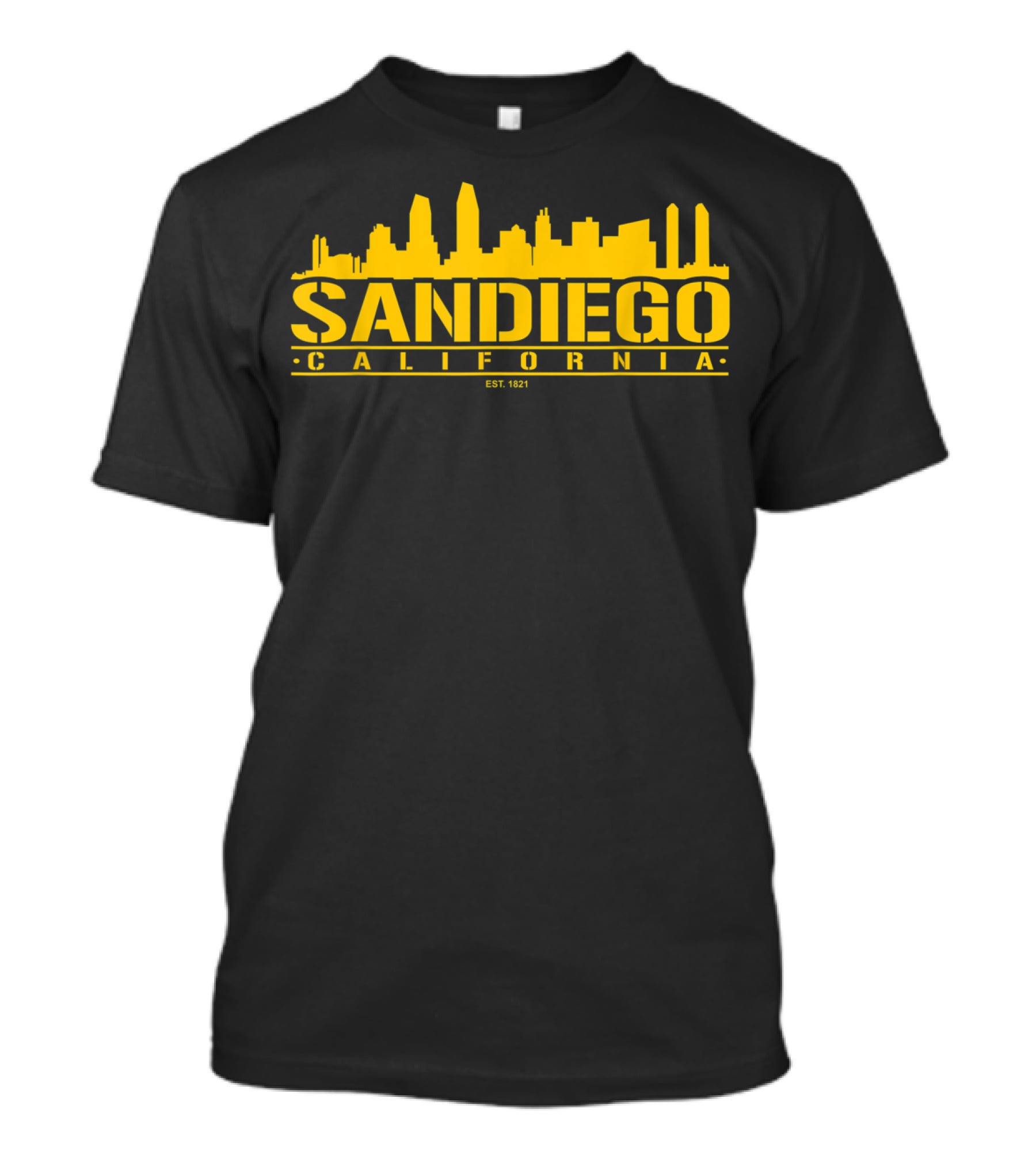 San Diego California Skyline Est. 1821 Cool Classic Look T-Shirt