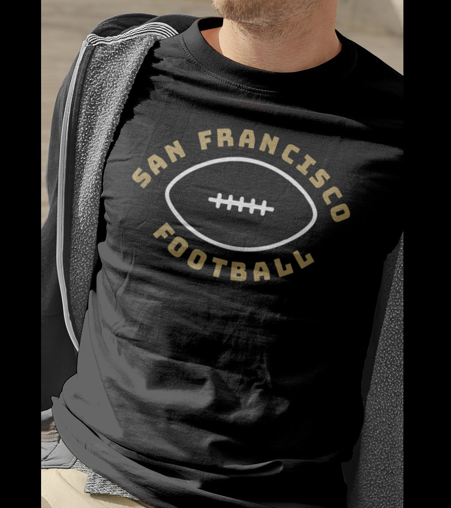 San Francisco Football Minimalist Football T-Shirt