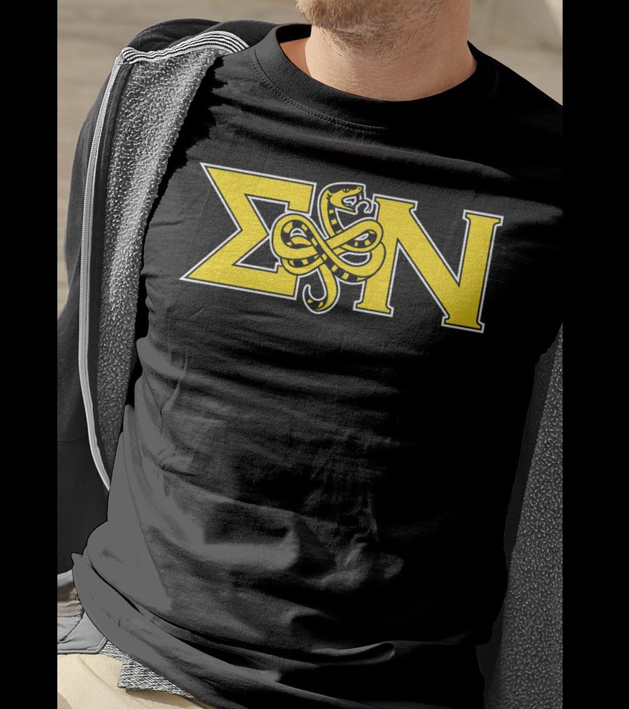 Sigma Nu Serpent Logo Classic Fit Greek Letters T-Shirt