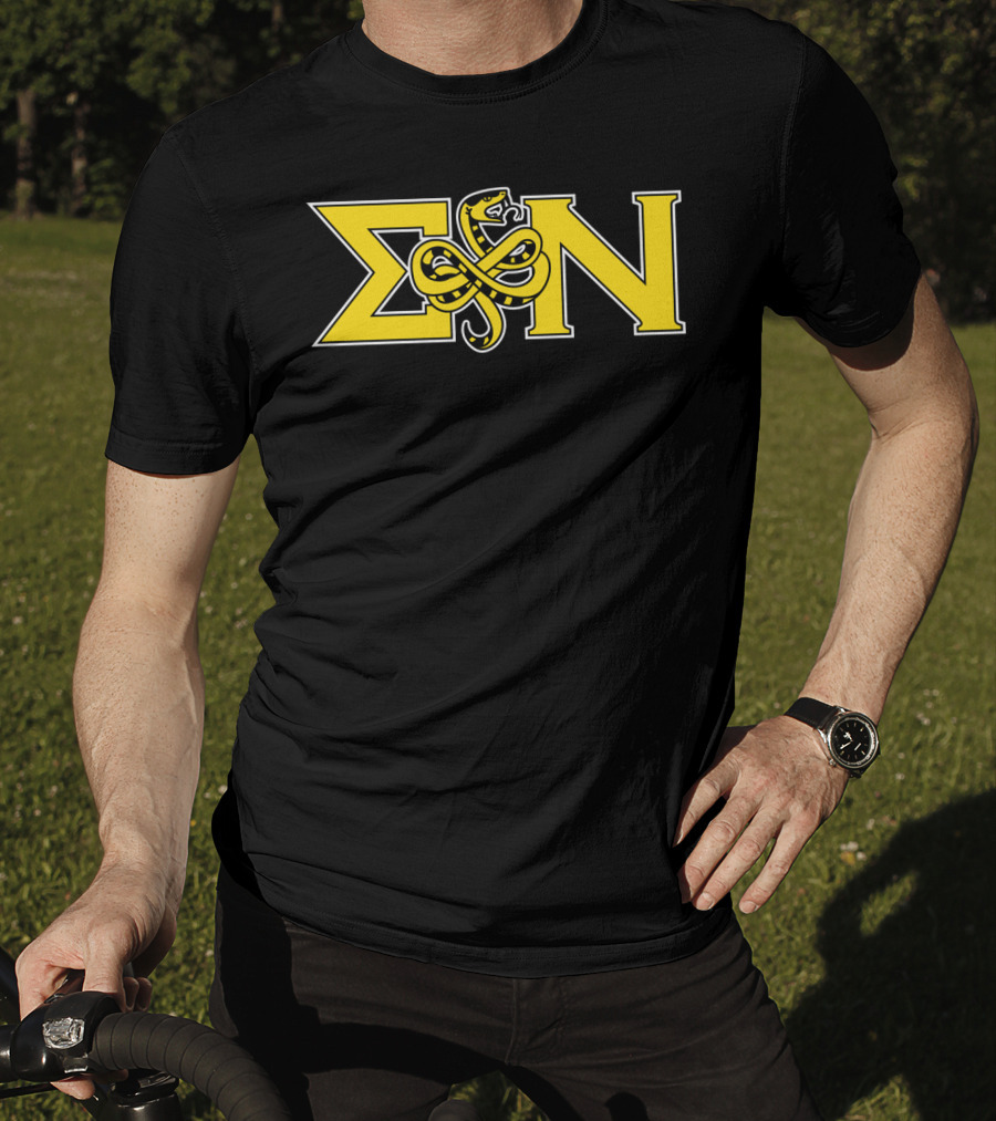 Sigma Nu Serpent Logo Classic Fit Greek Letters T-Shirt