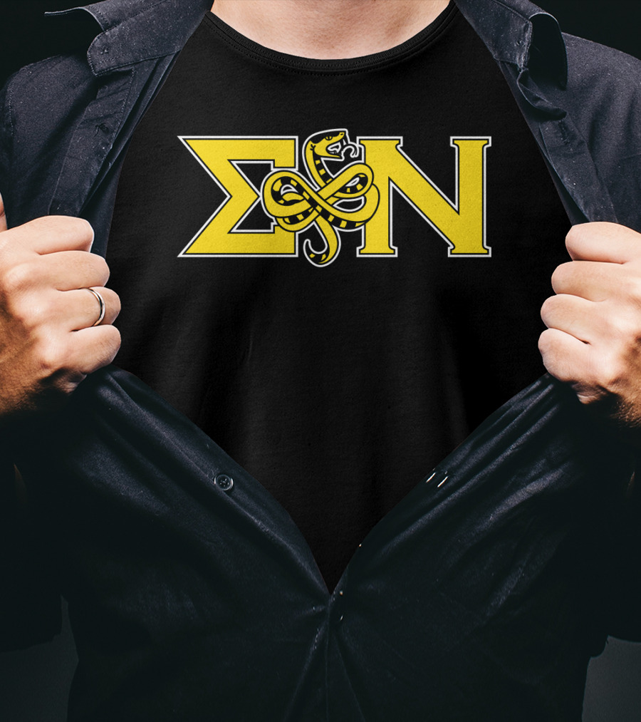 Sigma Nu Serpent Logo Classic Fit Greek Letters T-Shirt
