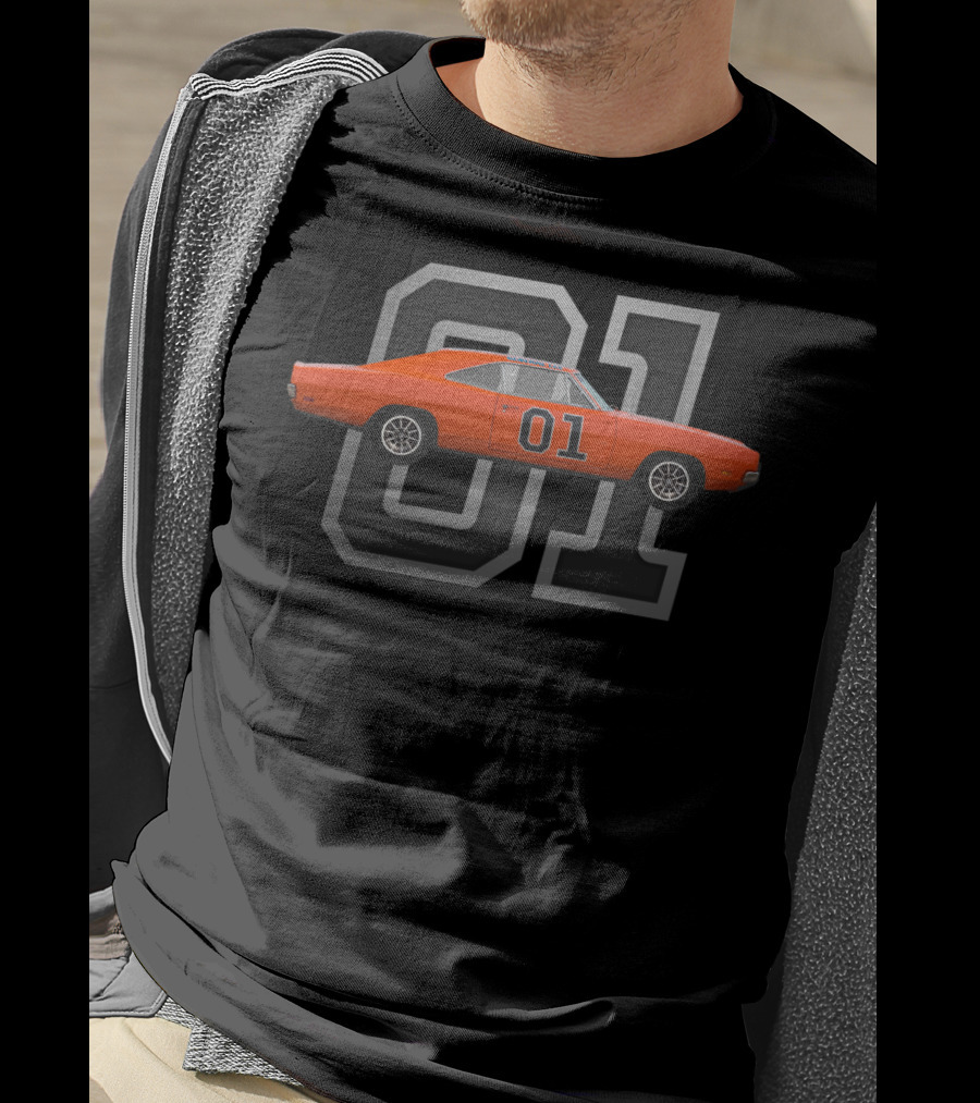 01 Classic Car 1969 Dodge Charger General Dukes T-Shirt