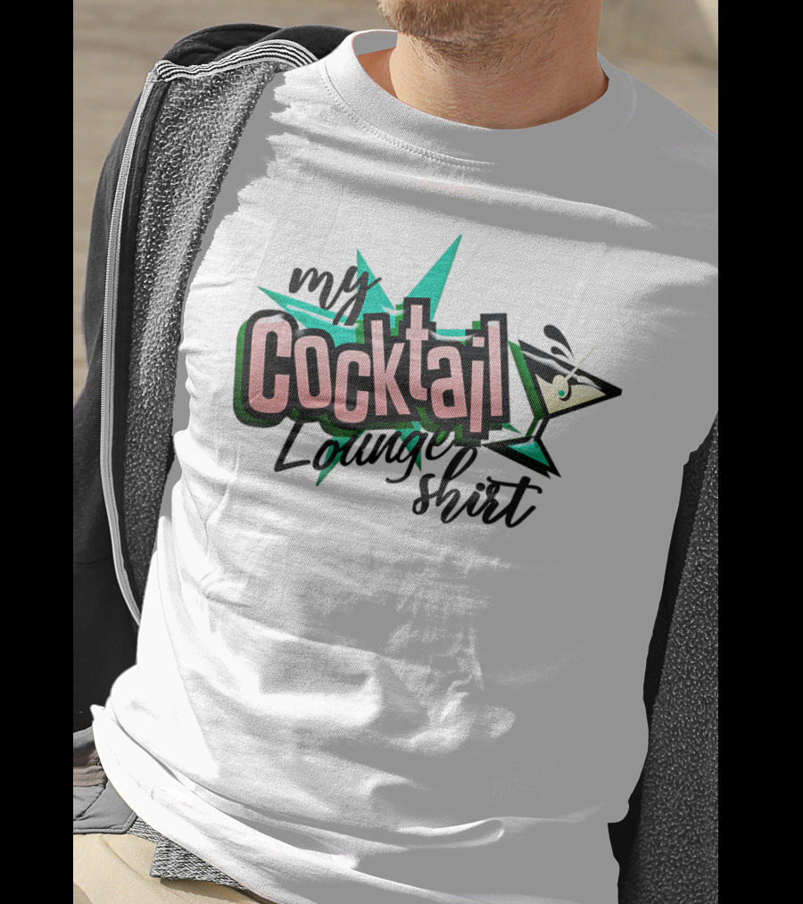 My Cocktail Lounge Shirt Martini Starburst T-Shirt