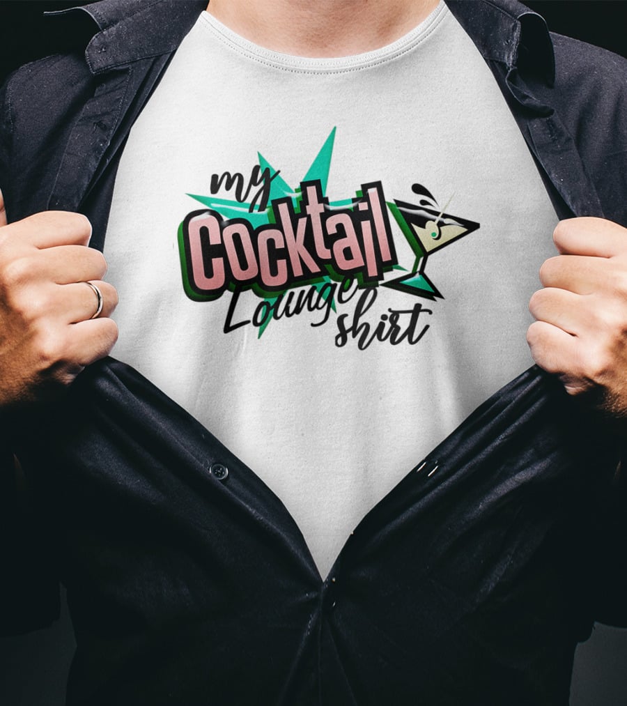 My Cocktail Lounge Shirt Martini Starburst T-Shirt