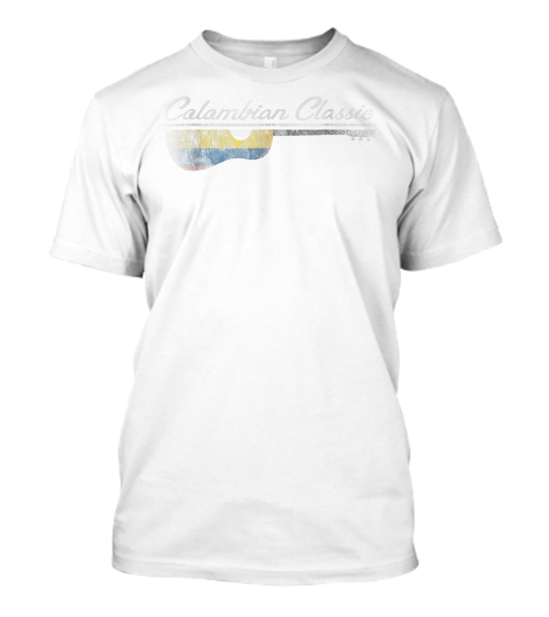 Colombian Classic Guitar Flag Original Music T-Shirt