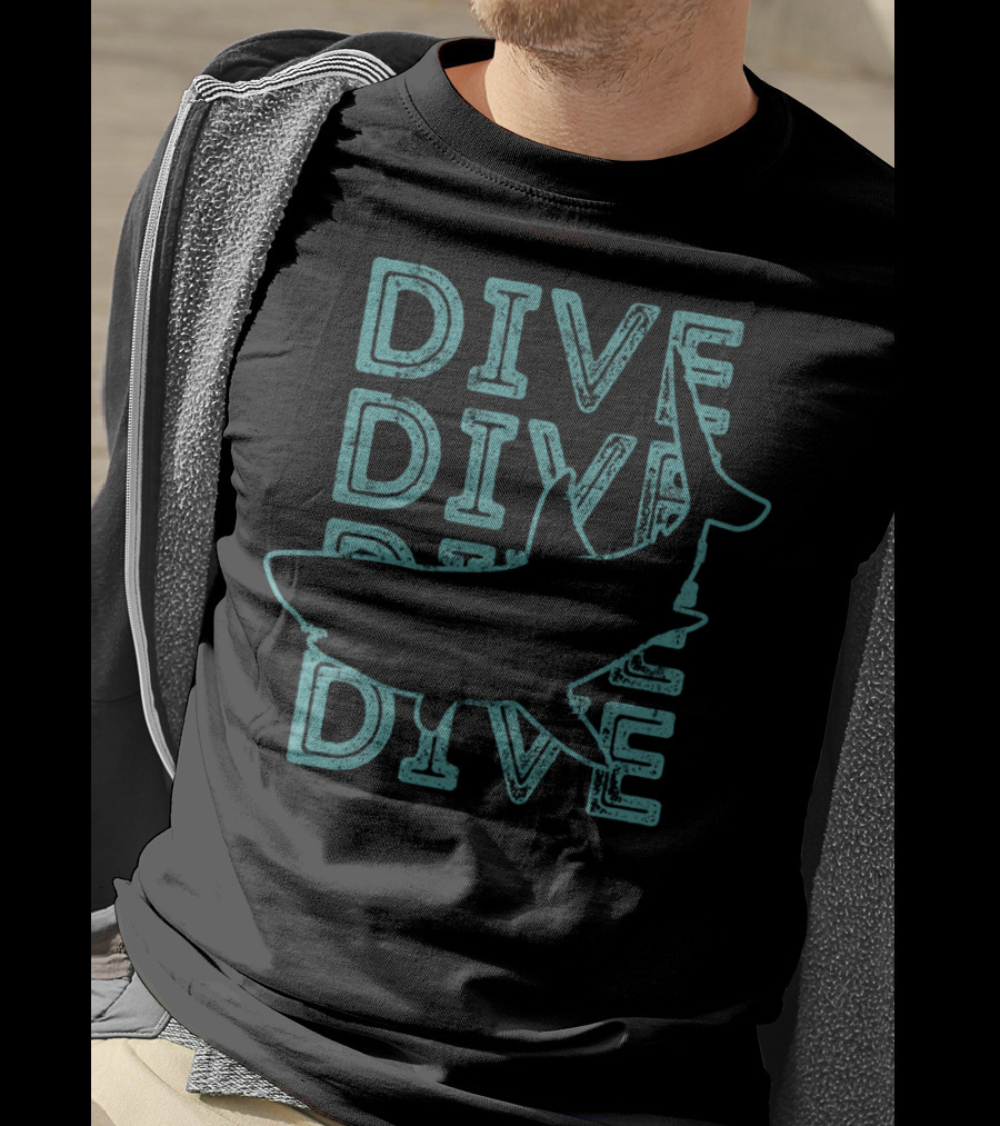 Dive Shark Dive Dive Dive Future Marine Biologist Ocean Life T-Shirt