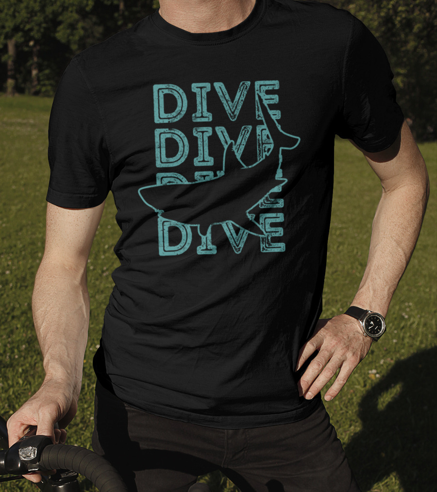 Dive Shark Dive Dive Dive Future Marine Biologist Ocean Life T-Shirt