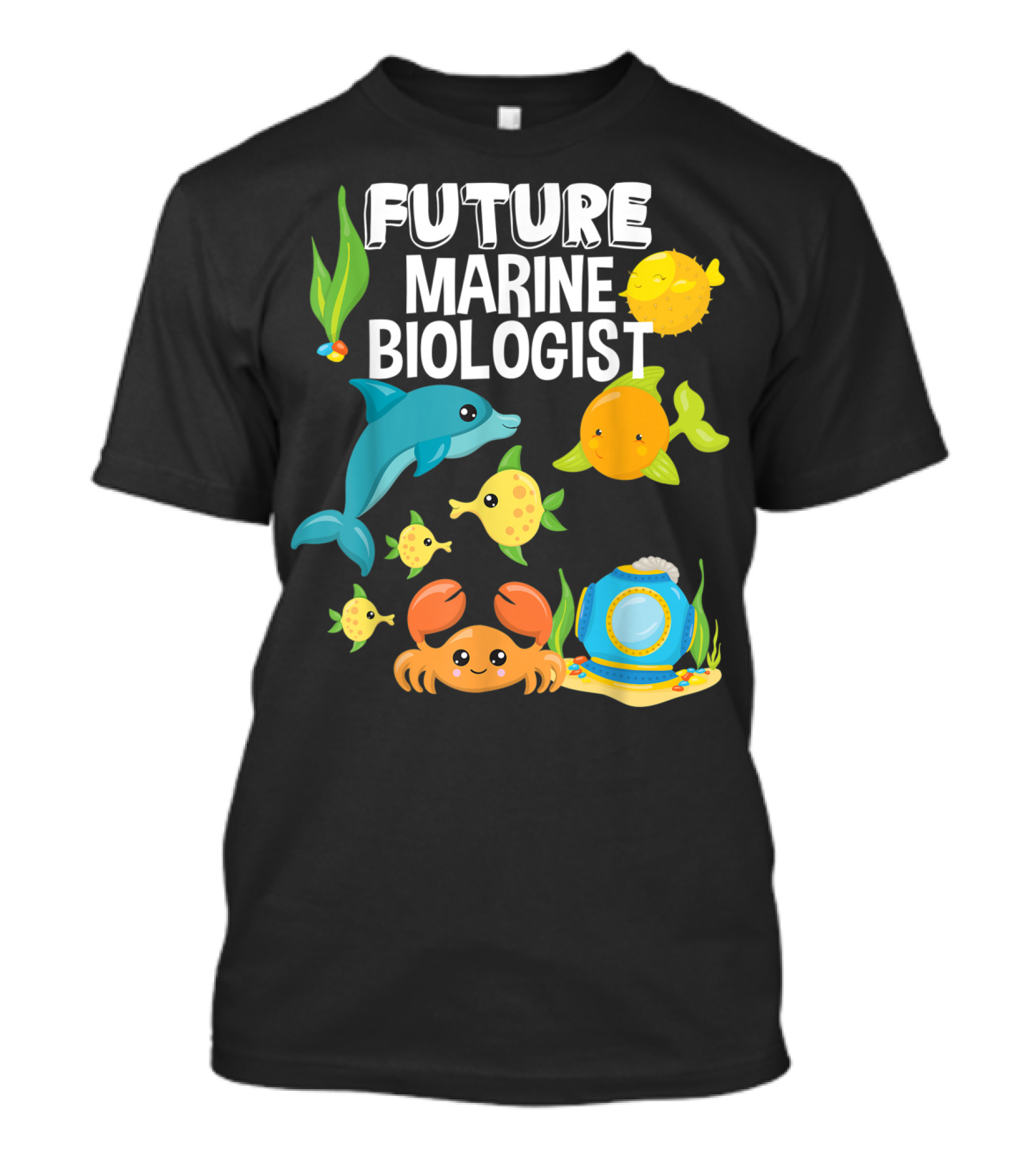 Future Marine Biologist Sea Lover Fish Sharks Ocean Adventure T-Shirt