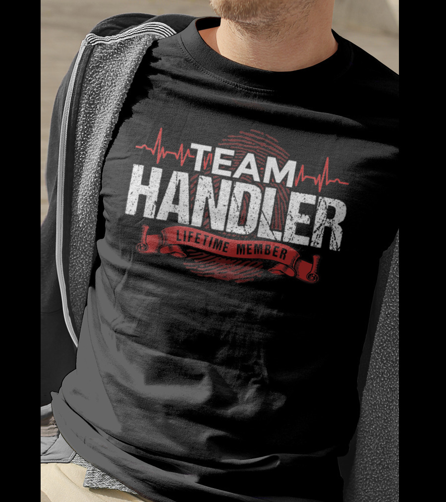 Team Handler Lifetime Member Dna Heartbeat T-Shirt