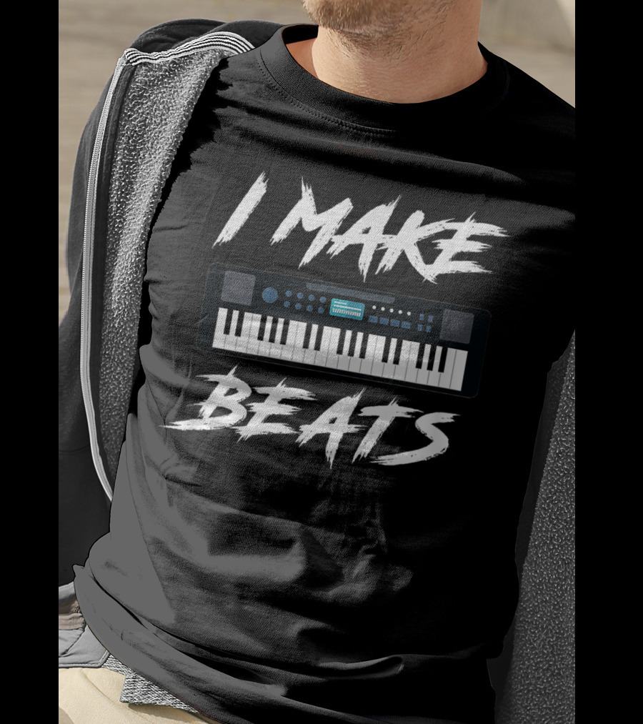 I Make Beats Keyboard DJ Audio Music Producer T-Shirt