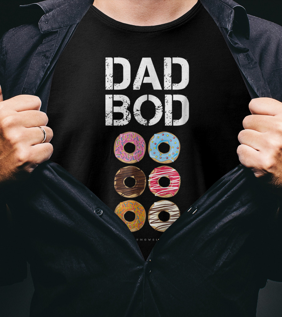 Dad Bod Donut Six Pack Daddy Gym Lumowell T-Shirt