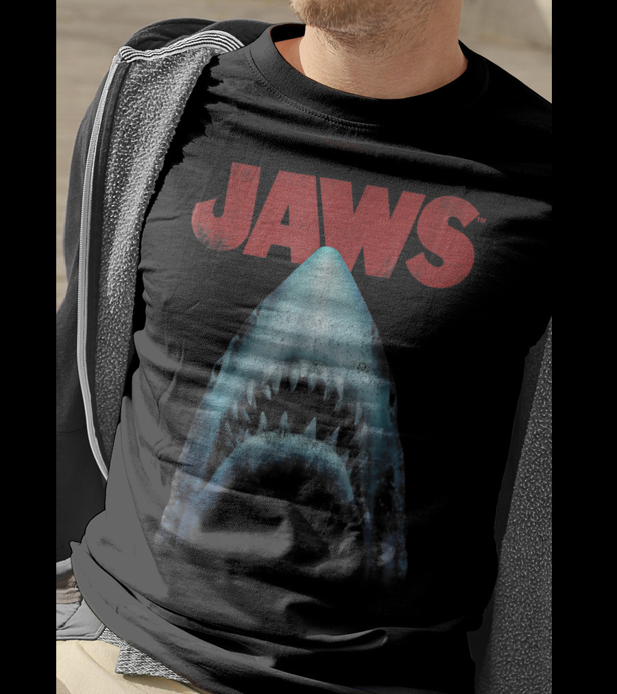 Jaws Classic Movie Shark Closeup T-Shirt