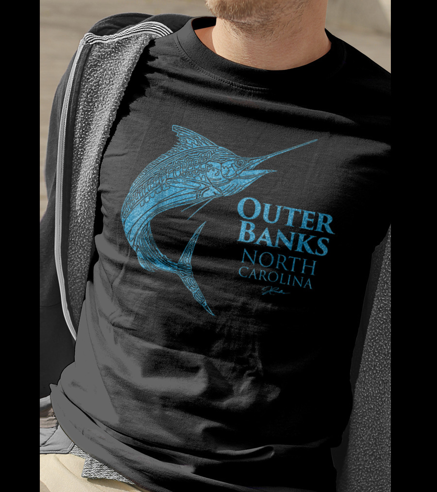 Outer Banks North Carolina Marlin Jcombs T-Shirt