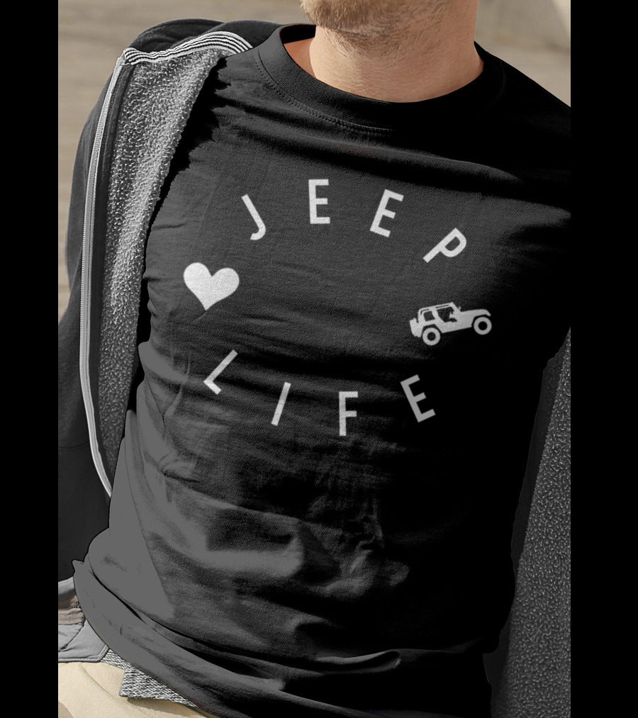 Jeep Life Heart Women's Jeep Wrangler Adventure T-Shirt