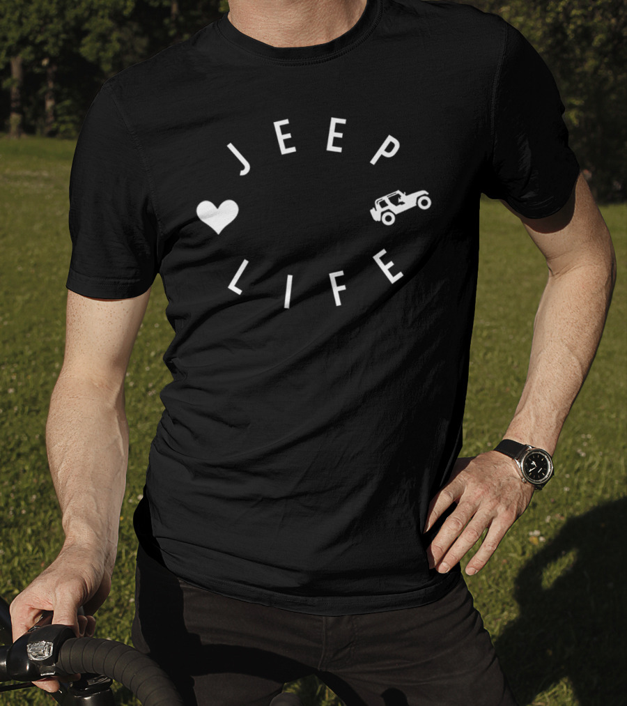 Jeep Life Heart Women's Jeep Wrangler Adventure T-Shirt