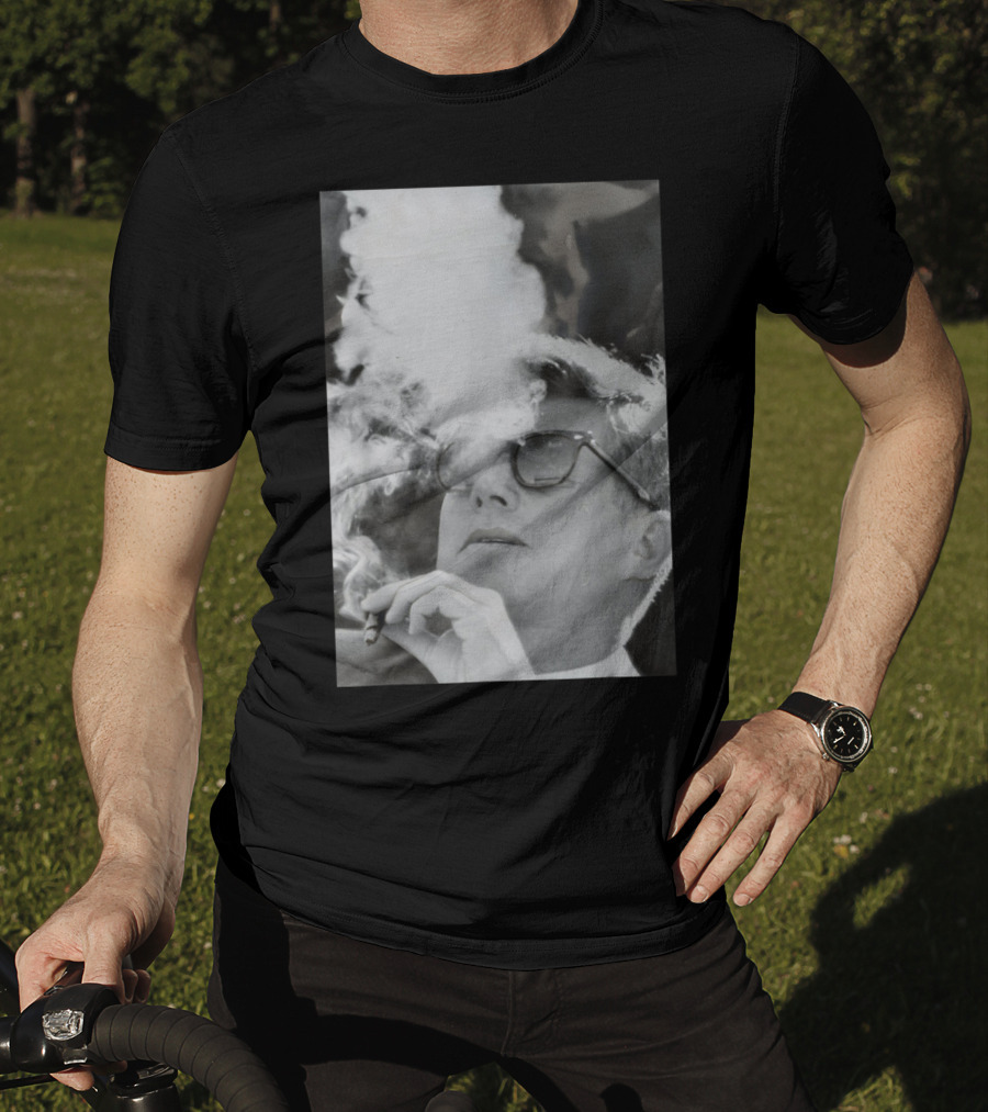 JFK Smoking With Shades John Kennedy Iconic Cigar Image T-Shirt