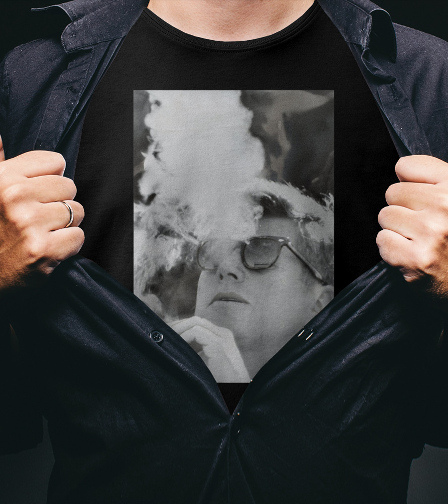 JFK Smoking With Shades John Kennedy Iconic Cigar Image T-Shirt