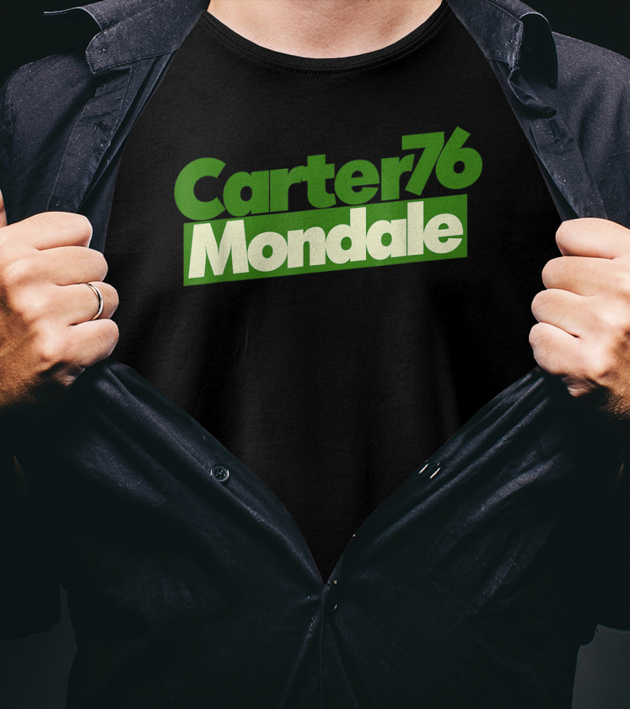 Carter Mondale 76 Vintage Political Campaign T-Shirt