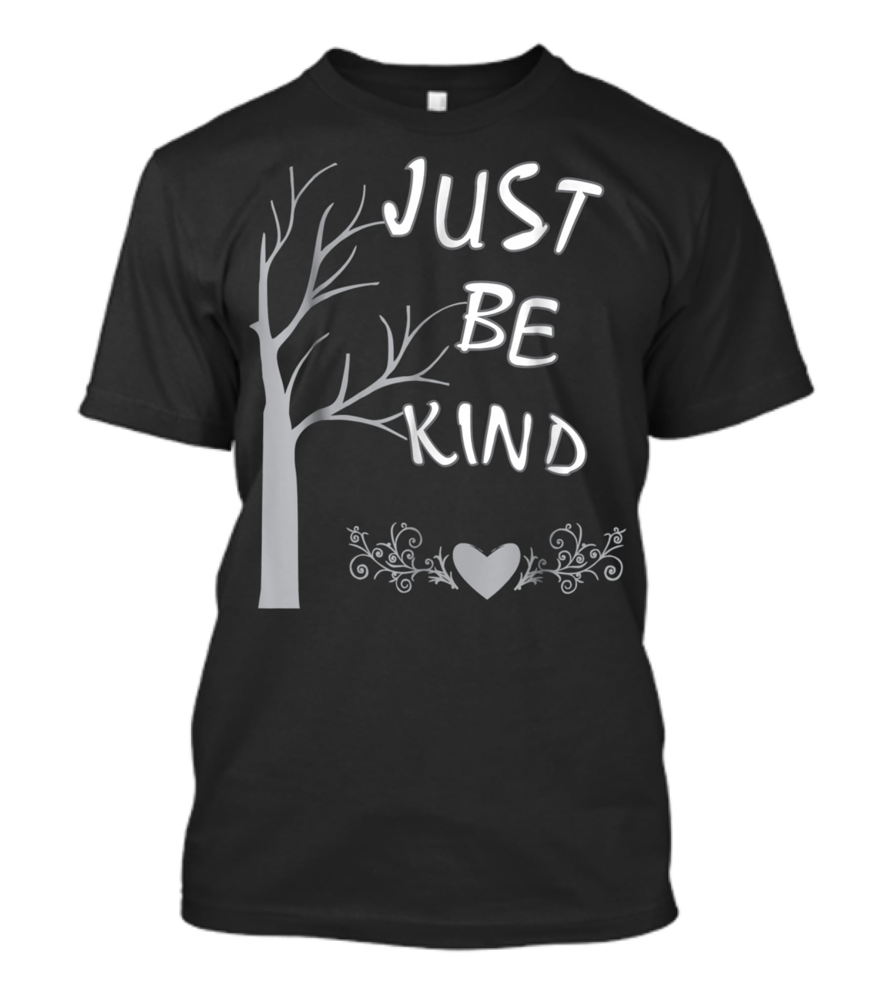 JUST BE KIND Tree Heart Flourish T-Shirt