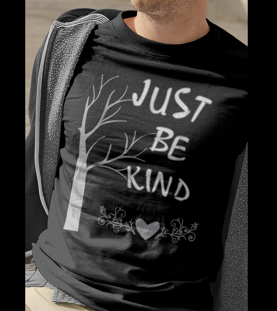 JUST BE KIND Tree Heart Flourish T-Shirt