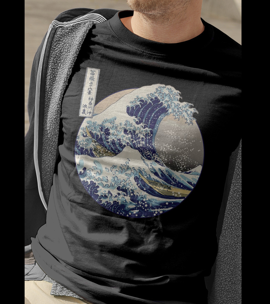 Kanagawa Japanese The Great Wave Off Kanagawa Classic Ukiyo-e T-Shirt
