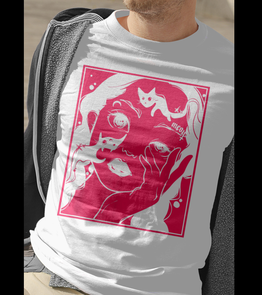 Kawaii Soft Grunge Egirl Aesthetic Harajuku Meow Black Cat Motif T-Shirt