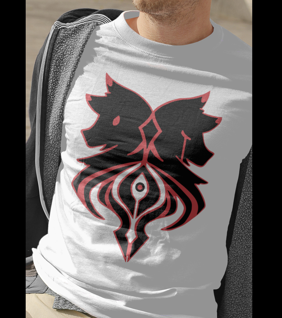 Aaron Lycan Twin Wolf Emblem T-Shirt