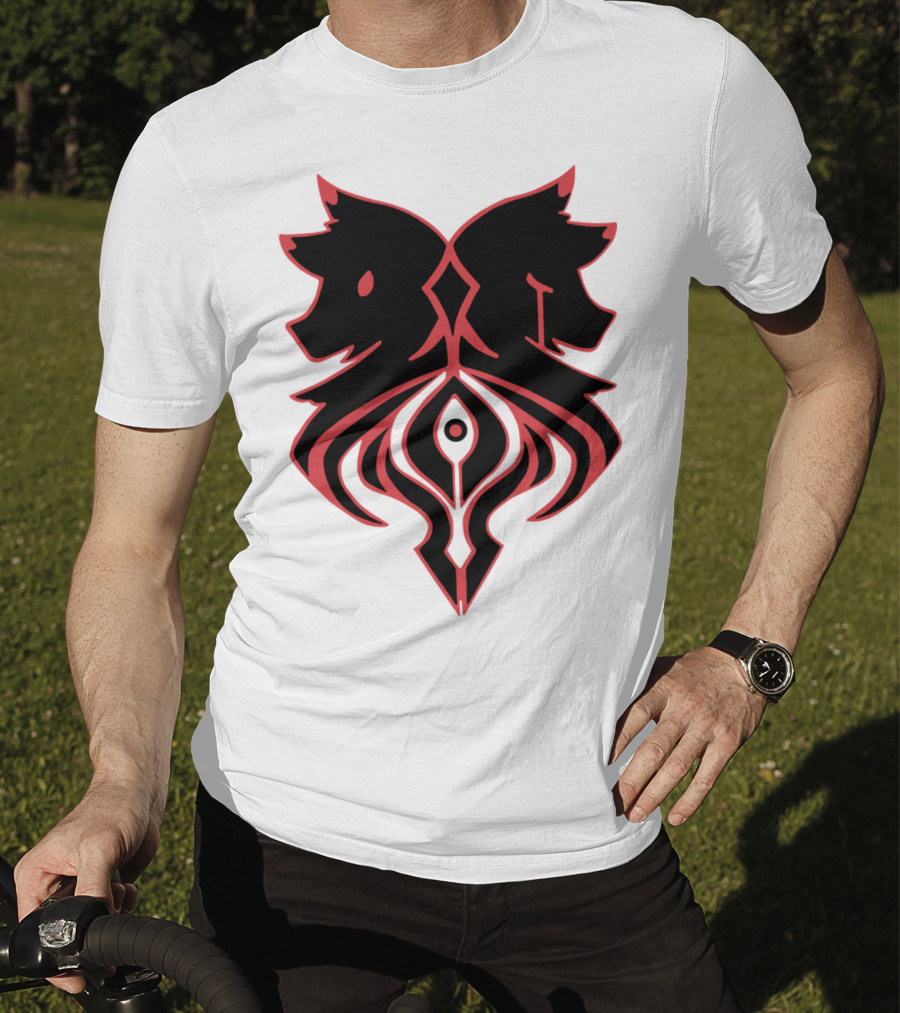 Aaron Lycan Twin Wolf Emblem T-Shirt