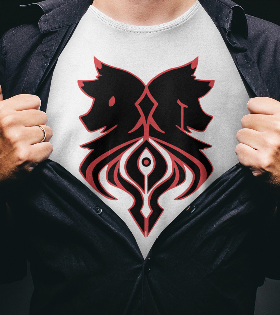 Aaron Lycan Twin Wolf Emblem T-Shirt
