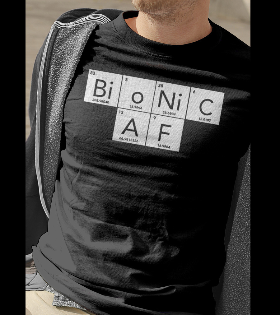 Bionic AF Periodic Table Elements Inspired Surgery Replacement Hos T-Shirt