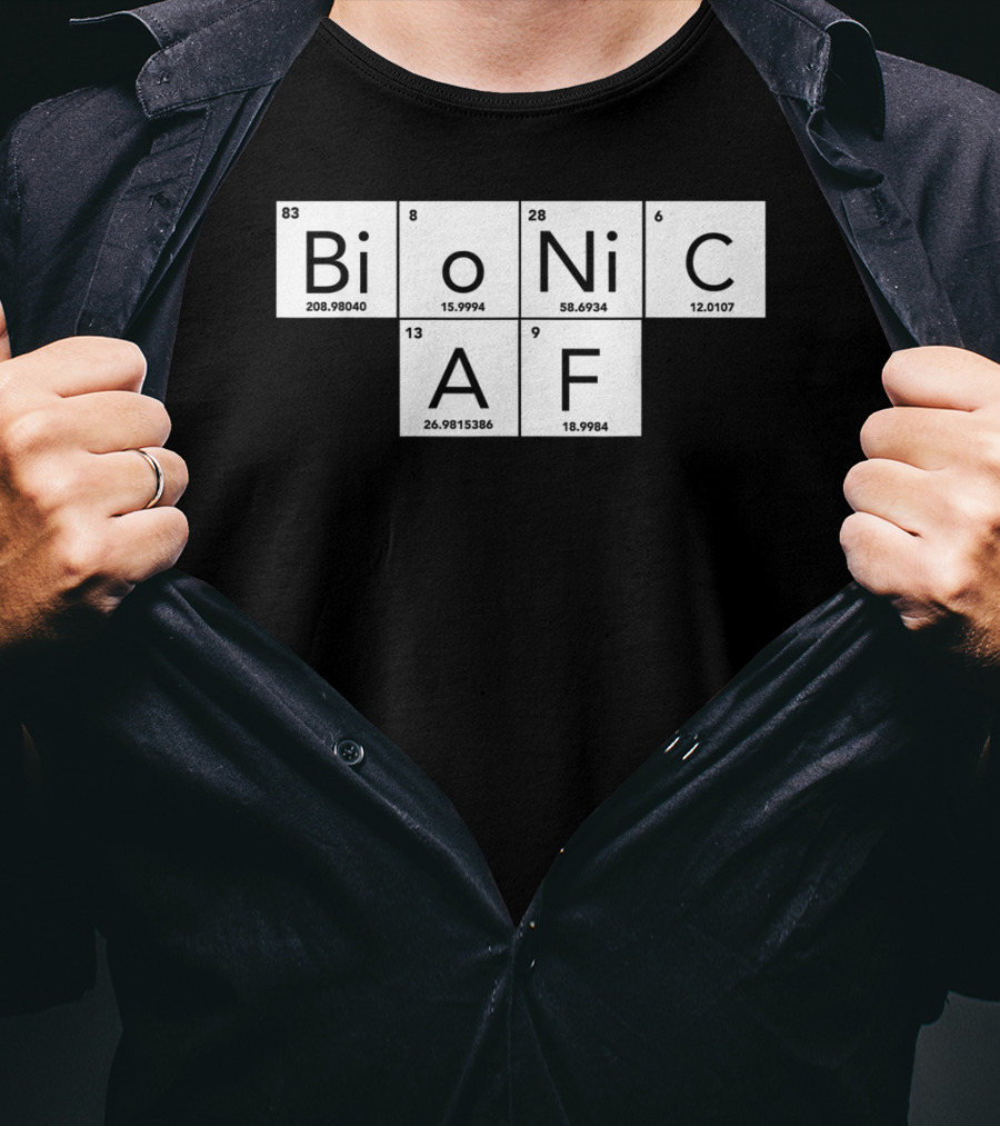 Bionic AF Periodic Table Elements Inspired Surgery Replacement Hos T-Shirt